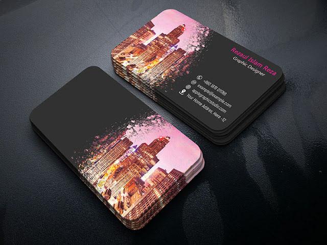 Photoshop Tutorials - How to Make Creative Paint Splash Business Cards